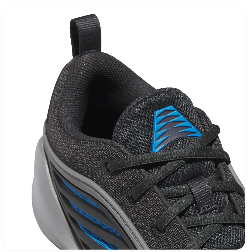 adidas Black & Grey Sneakers with Bright Blue Accents