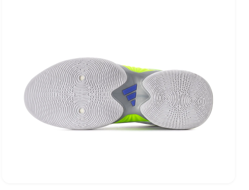 adidas Light Grey & Silver Sneakers with Neon Green & Purple Accents