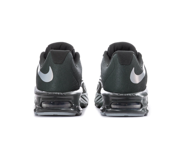 Nike Air Max Dark Green & Black Sneakers with Silver Swoosh