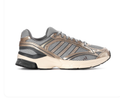 adidas Grey Mesh Sneakers with Metallic Champagne Accents & Cream Sole