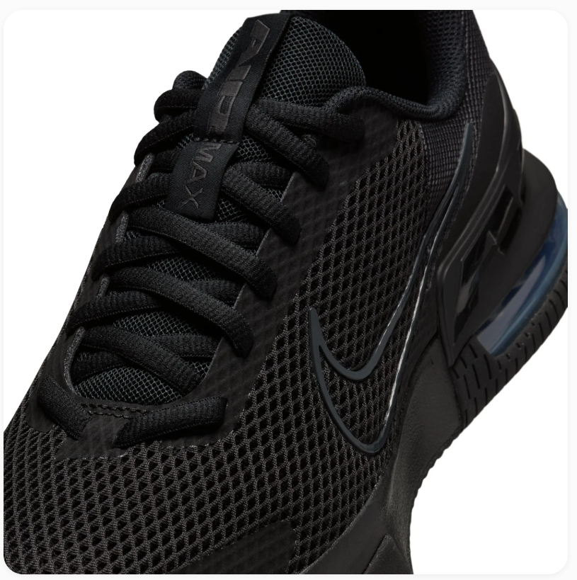 Nike Air Max All-Black Mesh Low-Top Sneakers