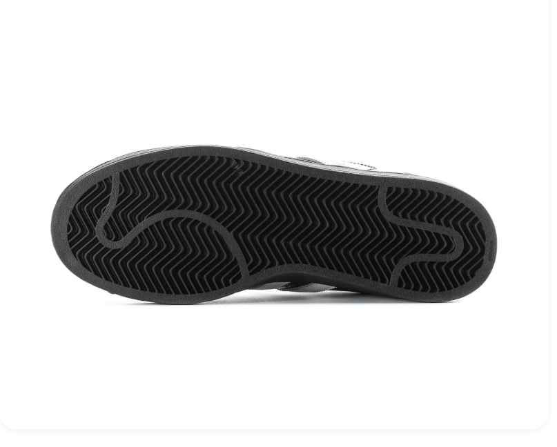 adidas Superstar Glossy Black & White Shell-Toe Sneakers
