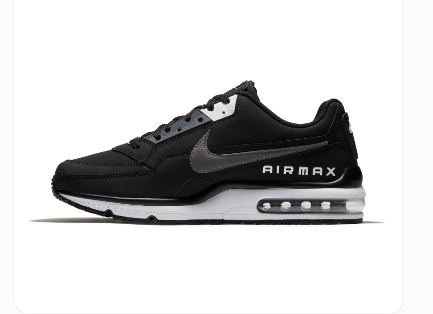 Nike Air Max Black & Grey Sneakers with White Midsole