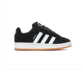 adidas Campus Black & White Sneakers with Gum Outsole