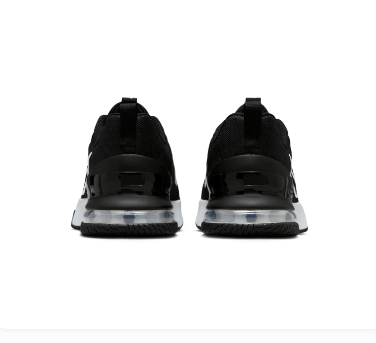 Nike Air Max Black & White Mesh Sneakers with Outline Swoosh
