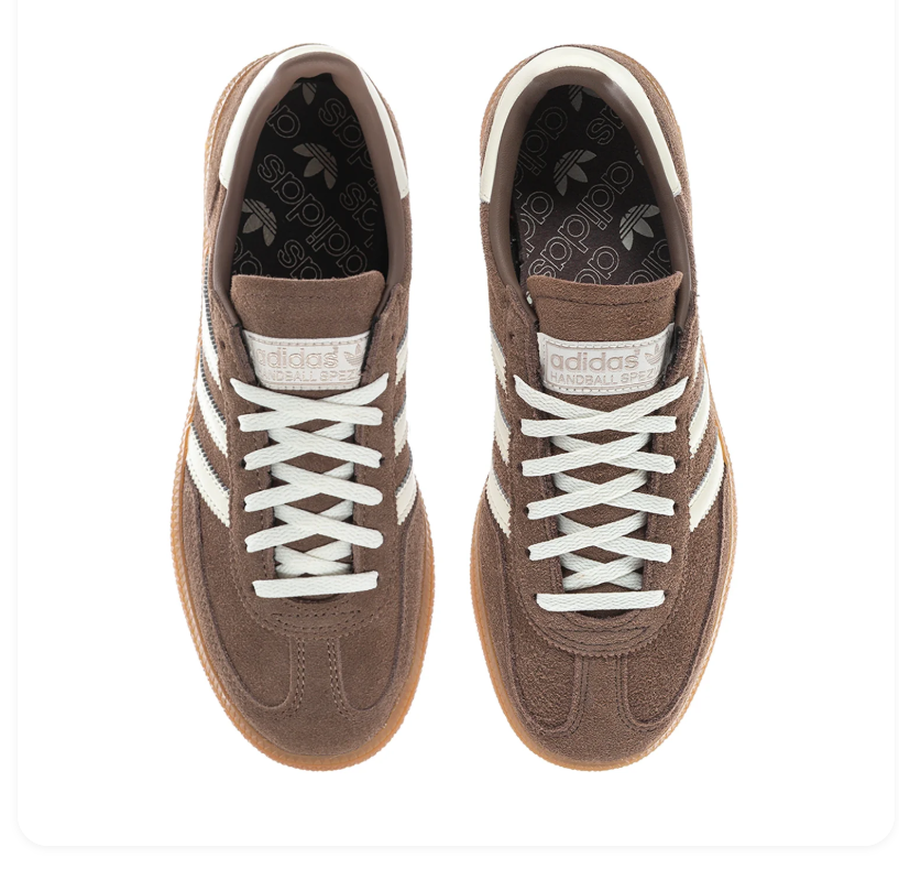 adidas Handball Spezial Brown & Cream Sneakers with Gum Sole