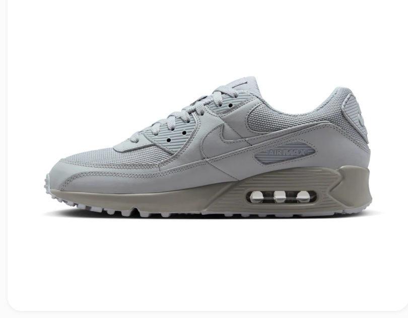 Nike Air Max 90 Light Grey Tonal Sneakers