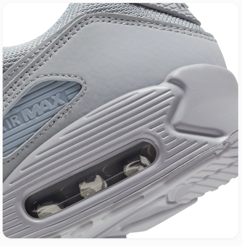 Nike Air Max 90 Light Grey Tonal Sneakers
