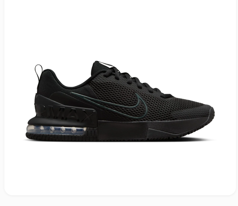 Nike Air Max All-Black Mesh Low-Top Sneakers