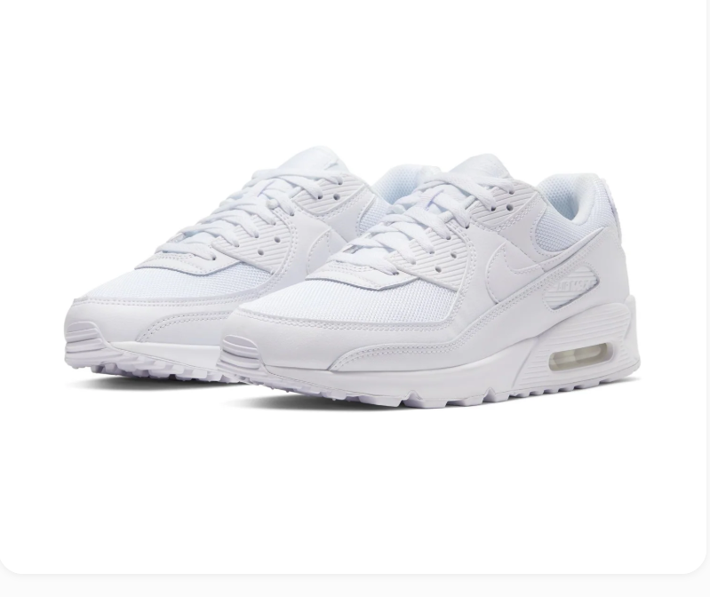 Nike Air Max 90 All-White Sneakers