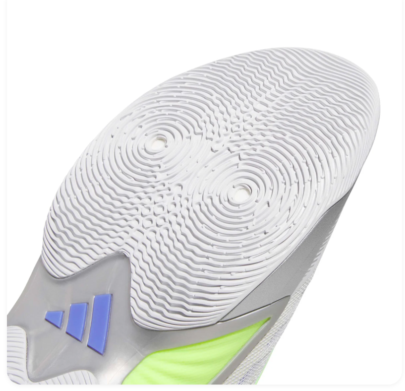 adidas Light Grey & Silver Sneakers with Neon Green & Purple Accents