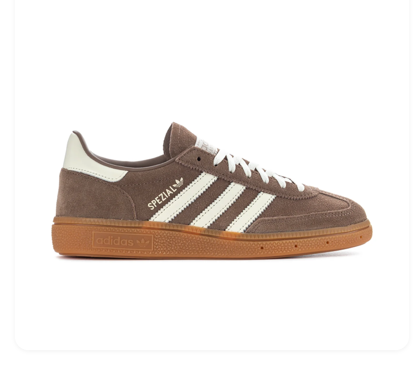 adidas Handball Spezial Brown & Cream Sneakers with Gum Sole