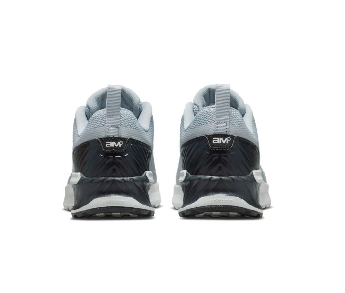 Nike Air Max Light Grey Mesh Sneakers with Black Heel Accents