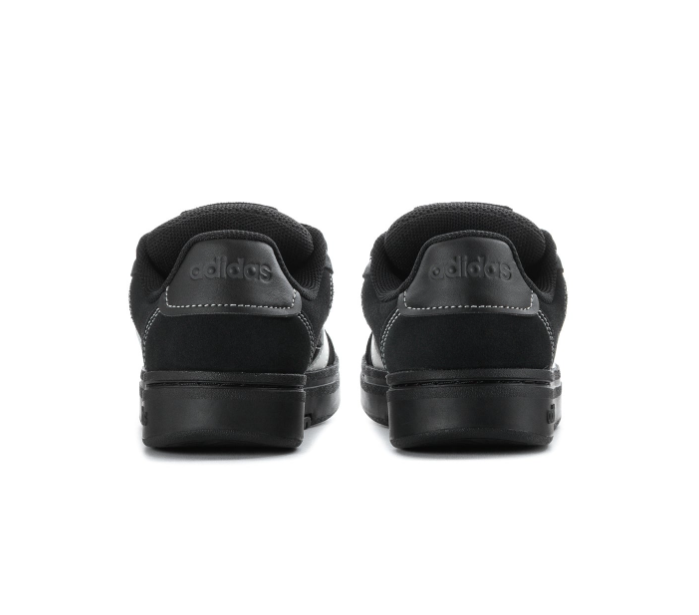 adidas Black & White Low-Top Sneakers with Black Sole