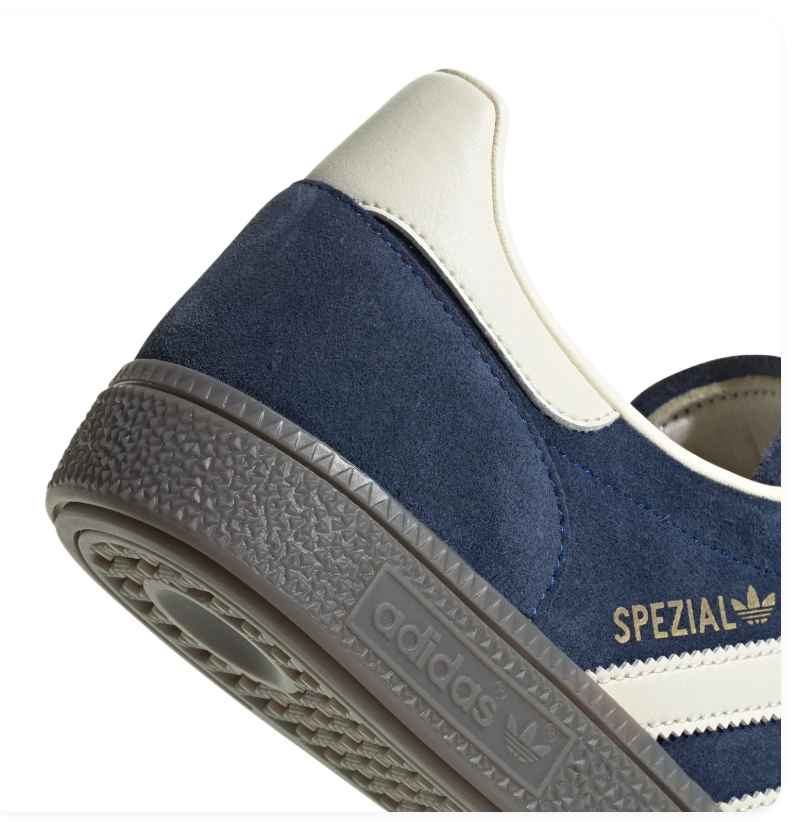 adidas Handball Spezial Navy & Cream Sneakers with Dark Grey Sole