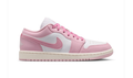 Air Jordan 1 Low Pink & White Sneakers